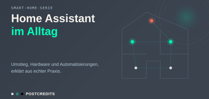 Home Assistant vs. ioBroker im Vergleich, Illustration vernetzter Smart-Home-Grundriss